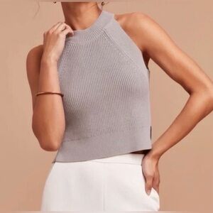 Aritzia Wilfred Size Crevier Knit Sleeveless Tank Sweater - Gray